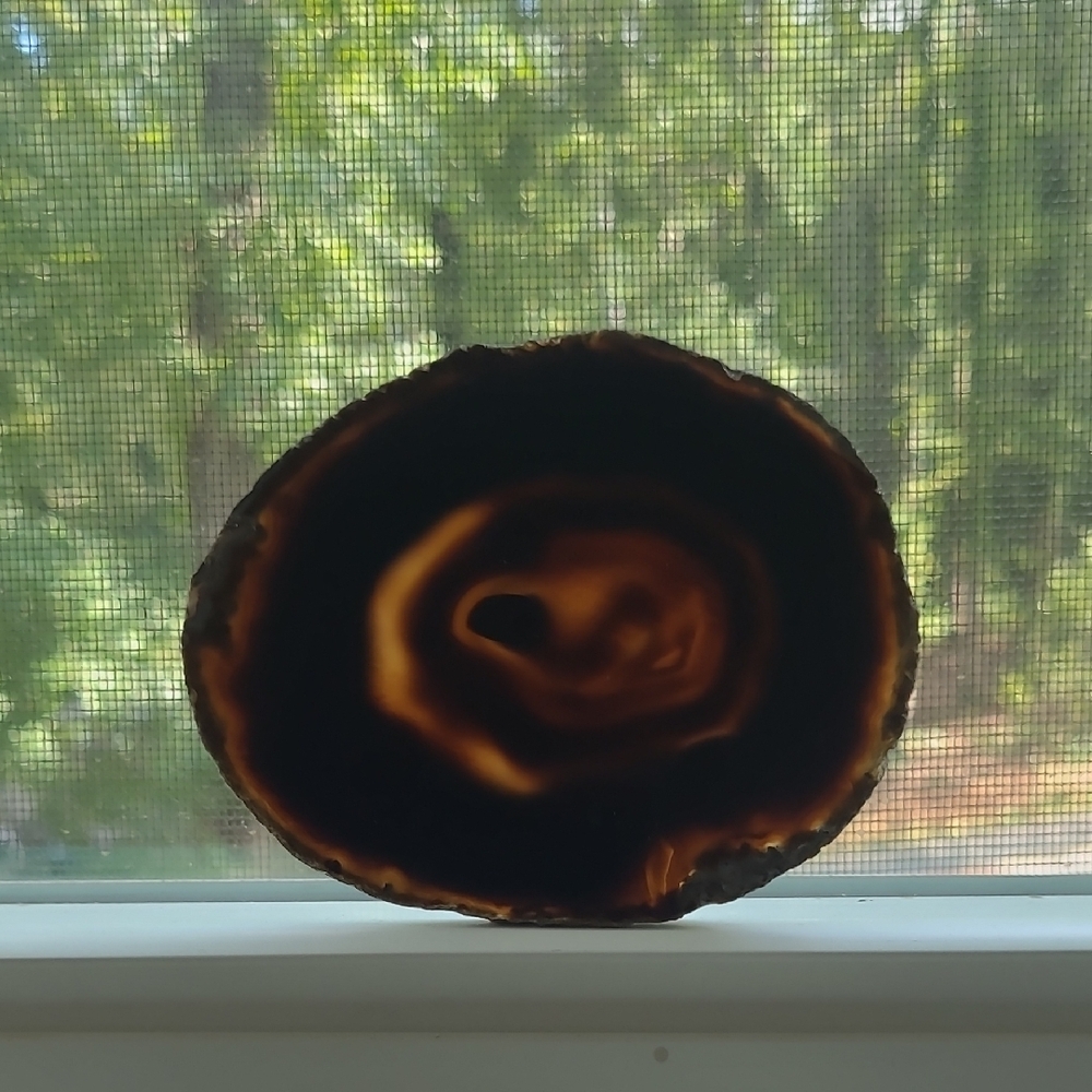 Natural Agate Slice Decor
